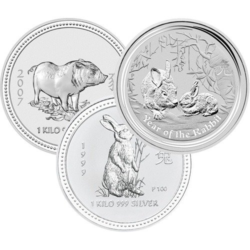 1 Kilo Australian Silver Lunar Coin