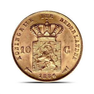 10 Guilders Gold Coin For Sale (King, BU)