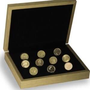 10 x Gold Sovereign Portrait Set Gift Boxed
