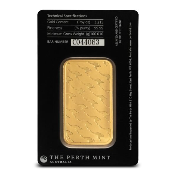 Buy 100 Gram Perth Mint Gold Bar (New w/ Assay) - Image 2