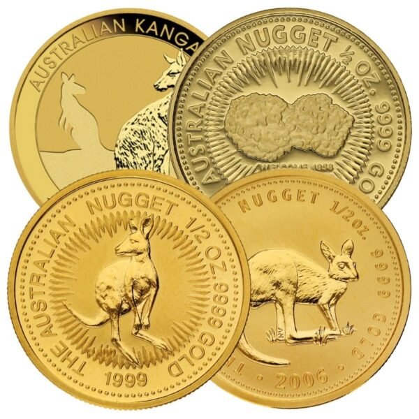 1/2 oz Australian Kangaroo Gold Nugget Coin Best Value