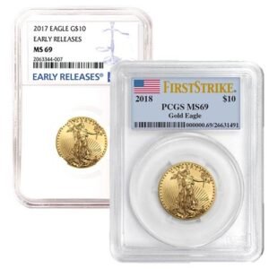 1/4 oz American Gold Eagle Coin MS69 (Random Year, Varied Label, PCGS or NGC)