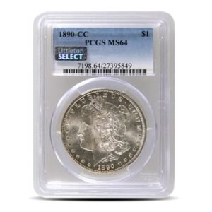 1890-CC Morgan Silver Dollar Coin PCGS MS64
