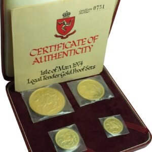 1974 Proof Isle of Man Gold Sovereign 4 Coin Set Boxed