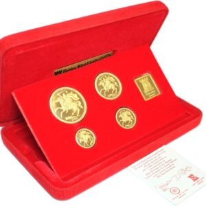 1980 Proof Isle of Man Gold Sovereign 4 Coin Set Boxed