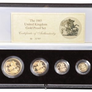 1985 Proof Gold Sovereign 4 Coin Set Boxed