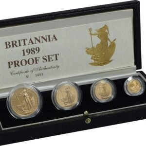 1989 Proof Gold Britannia 4 Coin Set Boxed