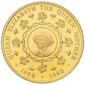 1990 Falkland Islands Elizabeth The Queen Mother 90th Birthday Gold Proof Set Boxed