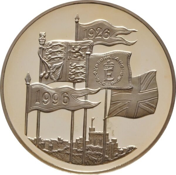 1996 Proof £5 Gold Crown Coin 70th Birthday of Queen Elizabeth II Boxed - Image 3