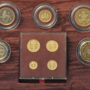 2002 Golden Jubilee Gold Proof Coin Set with Maundy Money Boxed