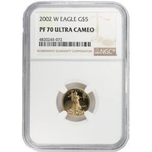 2002-W 1/10 oz Proof American Gold Eagle Coin NGC PF70 UCAM