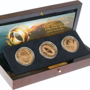 2003 3 Coin Lord of the Rings Gold Proof Set Boxed