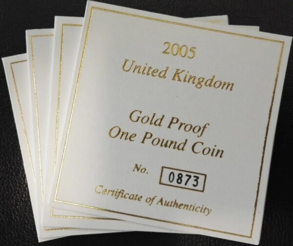 Proof Gold £1 Pound Coin Bridges 4 Coin Set 2004-2007 Boxed - Image 3
