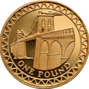 Proof Gold £1 Pound Coin Bridges 4 Coin Set 2004-2007 Boxed
