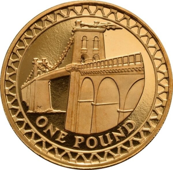Proof Gold £1 Pound Coin Bridges 4 Coin Set 2004-2007 Boxed - Image 2
