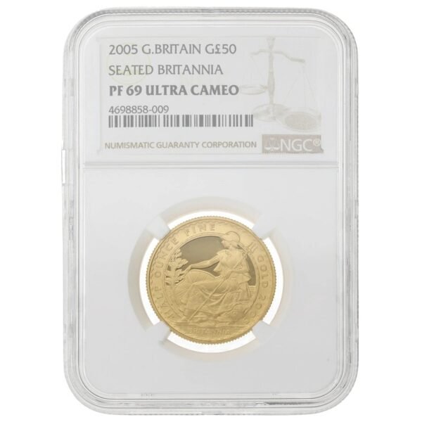 2005 Proof 1/2 oz Gold Britannia Coin NGC PF69