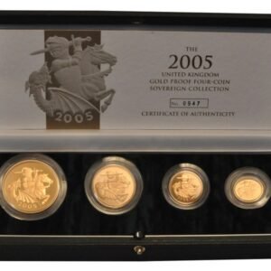 2005 Proof Gold Sovereign 4 Coin Set Boxed