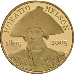 2005 Twin Gold £5 Proof Crown set Nelson and Trafalgar 200th Anniversary Boxed
