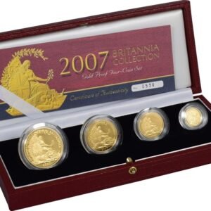 2007 Proof Gold Britannia 4 Coin Set Boxed