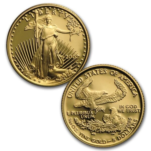 2007-W 4-Coin Proof American Gold Eagle Set (Box + CoA) - Image 4