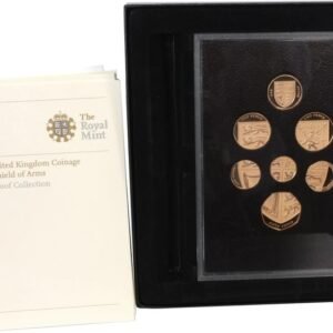 2008 UK Coinage Royal Shield of Arms Gold Proof Collection Boxed