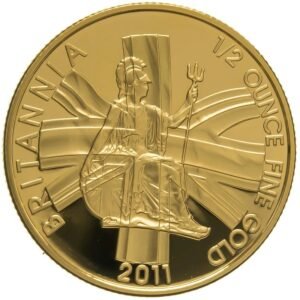 2011 Proof 1/2 oz Gold Britannia Coin PCGS PR70