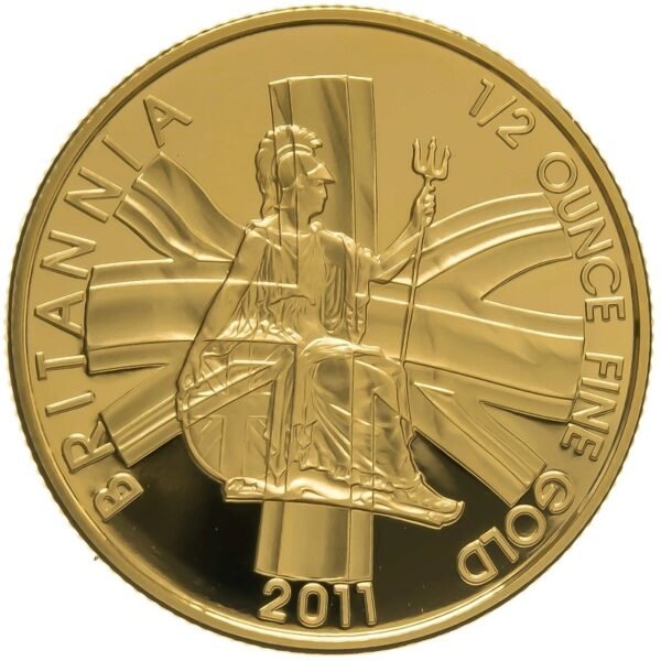 2011 Proof 1/2 oz Gold Britannia Coin PCGS PR70