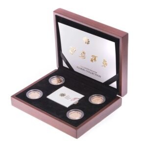 2013 Proof Gold £1 Pound Floral Collection Set Boxed