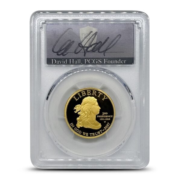 2013-W 1/2 oz US Mint First Spouse Edith Wilson Gold Coin PCGS MS70 (David Hall Signed Label) - Image 2