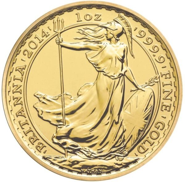 2014 Gold Britannia 1 oz Coin Uniface Obverse Mint Error NGC UNC DETAILS