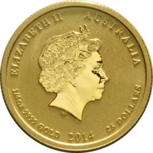 2014 1/4 oz Year of the Horse Gold Coin Perth Mint Australian Lunar Series