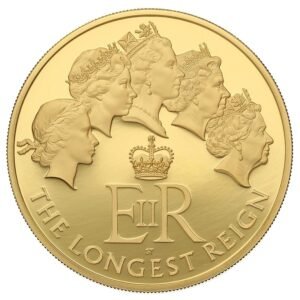 2015 5 oz £10 Gold Proof Coin The Longest Reigning Monarch Boxed