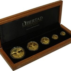 2015 Proof Mexican Libertad Gold Coin 5 Coin Set Boxed