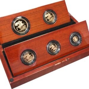 2016 Proof Gold Sovereign 5 Coin Set Butler Effigy Boxed