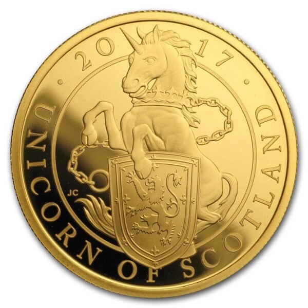 Buy 2017 1 oz Proof Gold Queens Beasts Unicorn (w/Box & COA) - Image 2