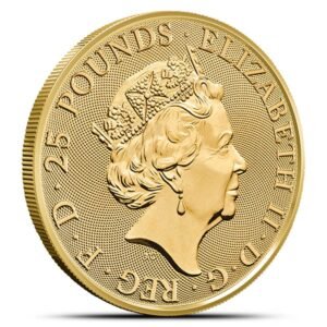 2018 1/4 oz British Gold Queens Beast Black Bull Coin