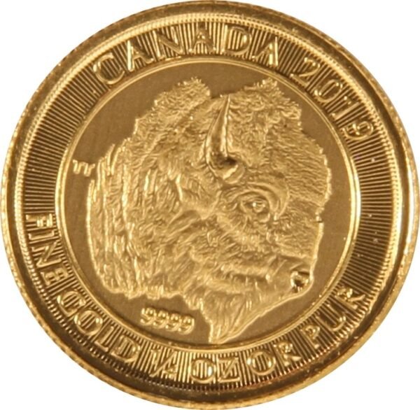 2019 1/4 oz Canadian Buffalo Gold Coin