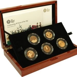 2019 UK Fifty Pence 50p Gold Proof Coin Set – British Military – Boxed