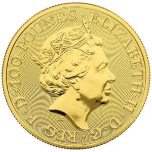 2021 1 oz White Greyhound of Richmond Gold Coin Queen’s Beasts