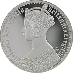 2022 1 Kilo Proof British Silver Gothic Crown Portrait Coin (Box + CoA)