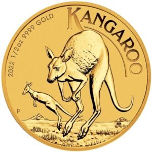 2022 1/2 oz Australian Kangaroo Gold Nugget Coin