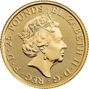 2022 1/4 oz British Gold Tudor Beasts Lion of England Coin (BU)