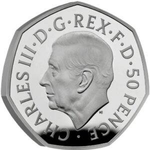 2022 Her Majesty Queen Elizabeth II Memorial Fifty Pence Proof Platinum Coin Boxed