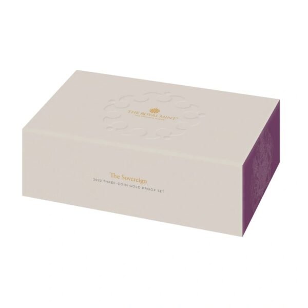 2022 Proof Gold Sovereign 3 Coin Standard Set Boxed - Image 4