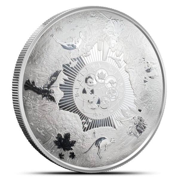 2023 1 Kilo Samoa Silver Bullion Giants Coin (Box + CoA, Proof-Like) - Image 2