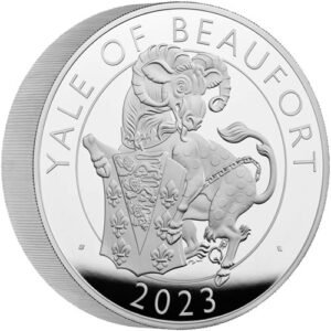 2023 10 oz Proof British Silver Tudor Beasts Yale of Beaufort Coin (Box + CoA)