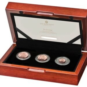 2023 Proof Gold Sovereign 3 Coin Set King Charles III Coronation Boxed