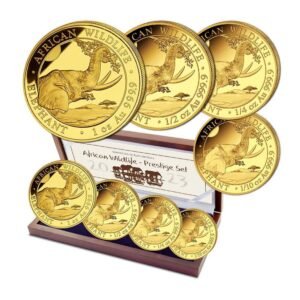 2023 Proof Somalia Gold Elephant African Wildlife Prestige Coin Set (Box + CoA)