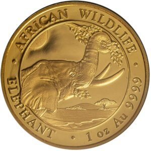 2023 Somalia Gold Elephant First Struck 6-Coin Collection