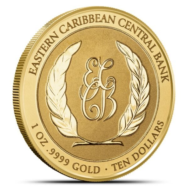 2024 1 oz EC8 Gold St. Lucia Flamingo Coin (BU) - Image 3
